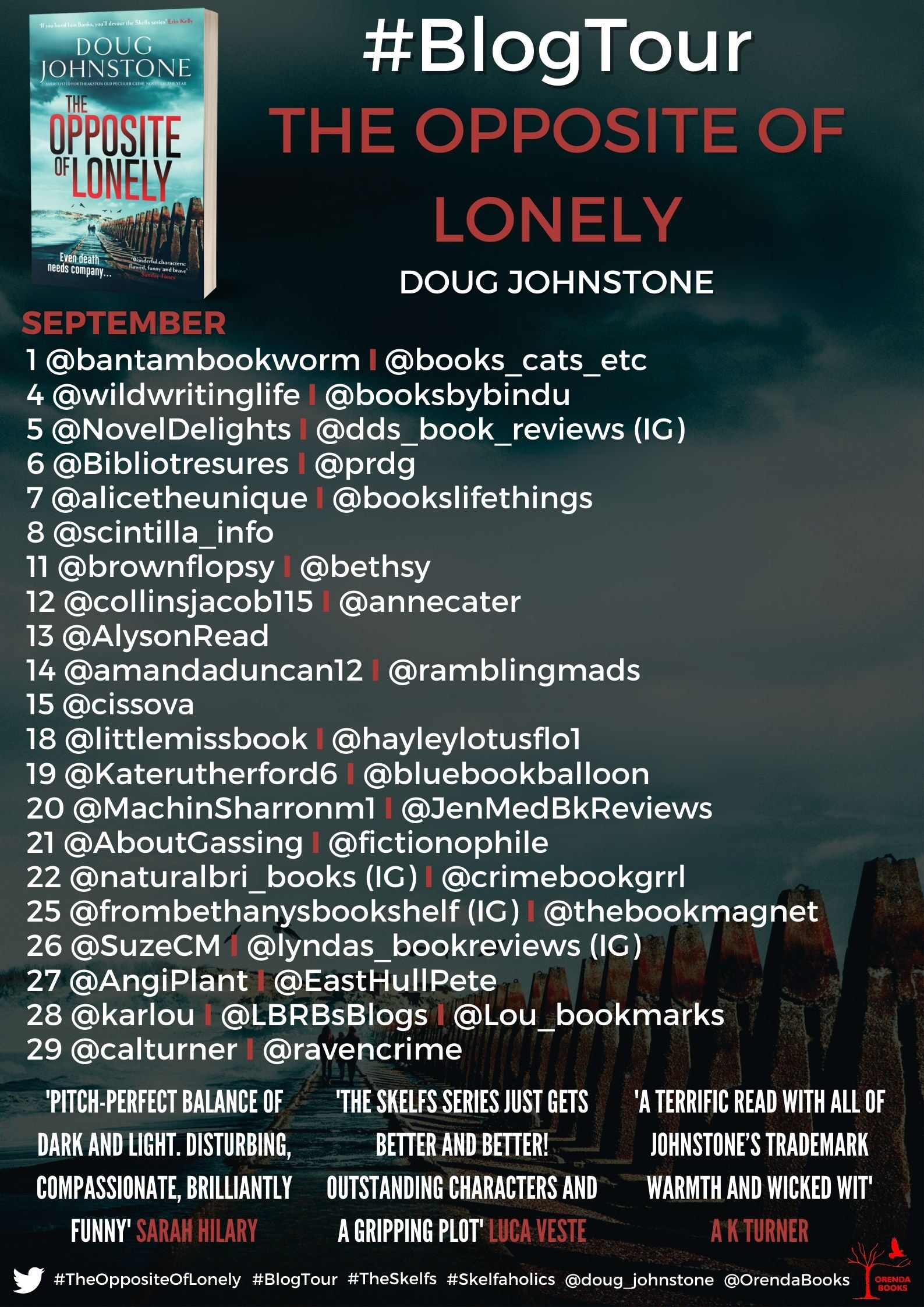 The Opposite of Lonely by Doug Johnstone - The Lotus Readers